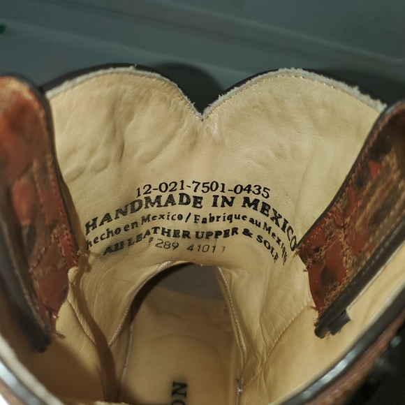 Stetson Studded Cowboy Boots Western Boots 6 - Picture 9 of 10